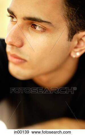 Man looking away, portrait View Large Photo Image Stock Photo - Man looking away, portrait. Fotosearch