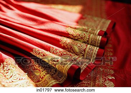 Close-up of Indian sari View Large Photo Image Stock Photo - Close-up of Indian sari. Fotosearch