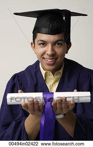Graduate with diploma View Large Photo Image Stock Image - Graduate with diploma. Fotosearch