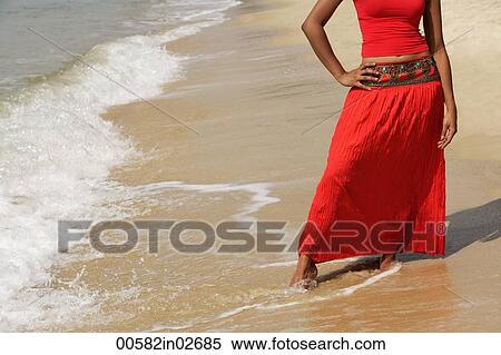 woman standing on beach View Large Photo Image Stock Photography - woman standing on beach. Fotosearch