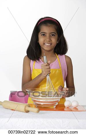 Girl baking View Large Photo Image Stock Image - Girl baking. Fotosearch
