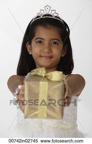 girl holding gift View Large Photo Image Stock Photography - girl holding gift. Fotosearch