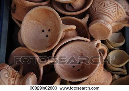 Clay oil lamps View Large Photo Image Stock Image - Clay oil lamps. Fotosearch