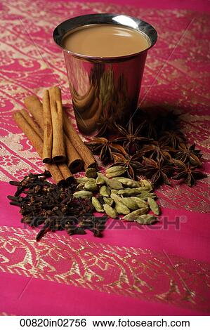 Indian masala tea with spices. View Large Photo Image Stock Photograph - Indian masala tea with spices.. Fotosearch