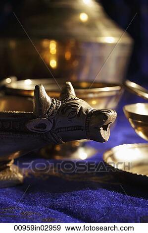Still life of Indian brass crafts View Large Photo Image Stock Photo - Still life of Indian brass crafts. Fotosearch