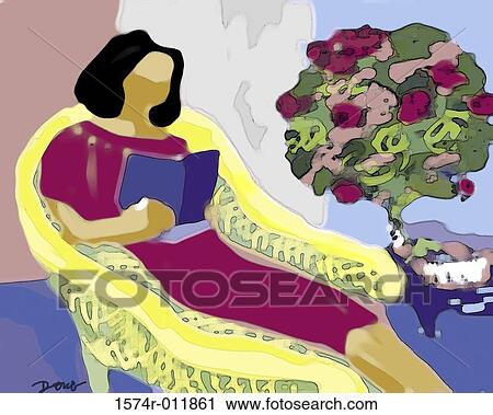 Afternoon Reading 2002 Diana Ong (b. 1940/Chinese-American) Computer graphics View Large Photo Image Stock Image - Afternoon Reading 2002 Diana Ong (b. 1940/Chinese-American) Computer graphics. Fotosearch