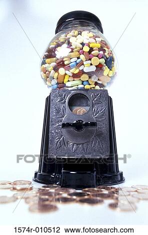 Assorted tablets and capsules in a gumball machine View Large Photo Image Stock Image - Assorted tablets and capsules in a gumball machine. Fotosearch