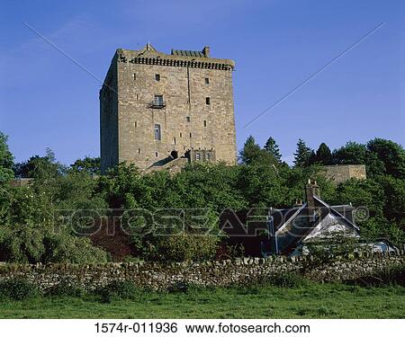 Stock Photograph - Borthwick Castle Midlothian Scotland. Fotosearch