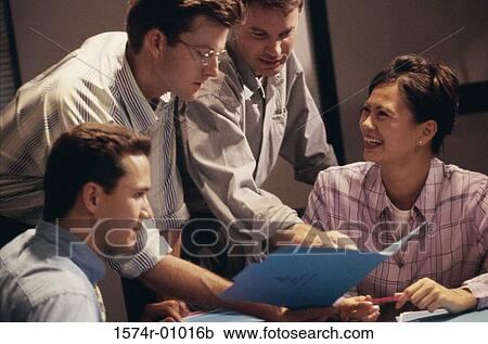 Business executives in a meeting View Large Photo Image Stock Image - Business executives in a meeting. Fotosearch
