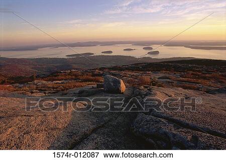 Stock Photo - Cadillac Mountain Acadia National Park Maine USA. Fotosearch