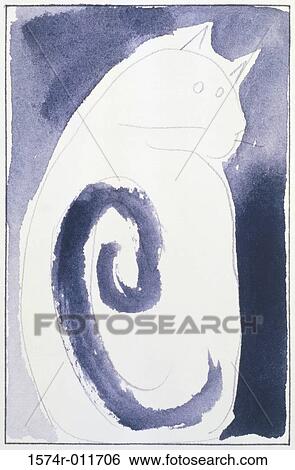 Cat III Diana Ong (b. 1940 Chinese-American) Ink & watercolor Private Collection View Large Photo Image Stock Photograph - Cat III Diana Ong (b. 1940 Chinese-American) Ink & watercolor Private Collection. Fotosearch