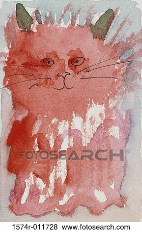 Cat XII Diana Ong (b. 1940 Chinese-American) View Large Photo Image Stock Photo - Cat XII Diana Ong (b. 1940 Chinese-American). Fotosearch