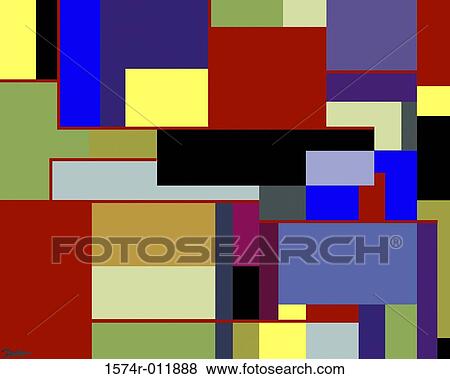 Stock Photo - City Blox 2003 Diana Ong (b. 1940 Chinese-American) Computer graphics. Fotosearch