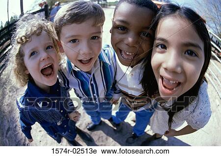 Close-up of a group of children standing View Large Photo Image Stock Image - Close-up of a group of children standing. Fotosearch