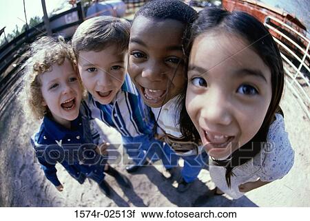 Close-up of a group of children standing View Large Photo Image Stock Image - Close-up of a group of children standing. Fotosearch