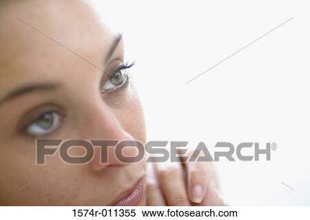 Close-up of a young woman View Large Photo Image Stock Photography - Close-up of a young woman. Fotosearch