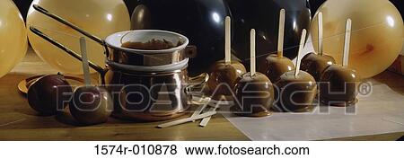 Stock Photo - Close-up of candy apples. Fotosearch