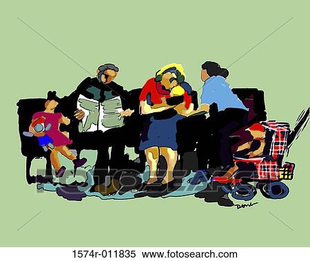 Stock Photography - Community Health 2002 Diana Ong (b. 1940/Chinese-American) Computer graphics. Fotosearch