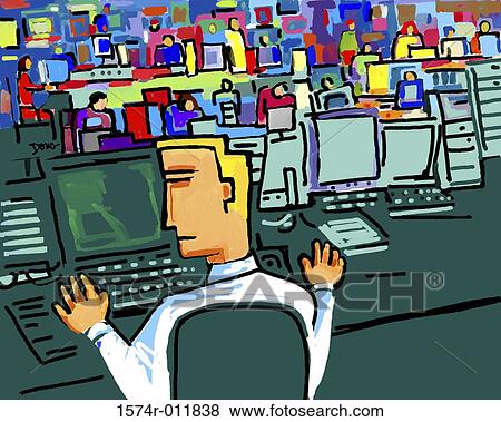 Stock Photo - Computer Control 2002 Diana Ong (b. 1940/Chinese-American) Computer graphics. Fotosearch