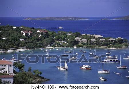 Stock Photo - Cruz Bay St. John US Virgin Islands. Fotosearch