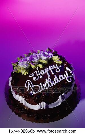 Decorated birthday cake View Large Photo Image Stock Image - Decorated birthday cake. Fotosearch