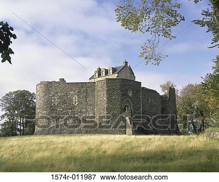 Stock Photo - Dunstaffnage Castle Near Oban Scotland. Fotosearch