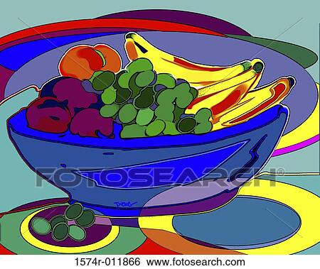 Fruit Still Life 2002 Diana Ong (b. 1940/Chinese-American) Computer graphics View Large Photo Image Stock Photograph - Fruit Still Life 2002 Diana Ong (b. 1940/Chinese-American) Computer graphics. Fotosearch