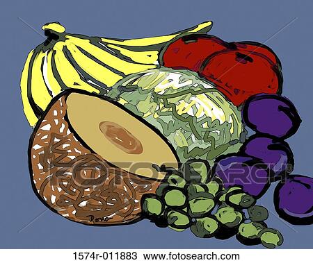Fruit Still Life 2003 Diana Ong (b. 1940/Chinese-American) Computer graphics View Large Photo Image Stock Image - Fruit Still Life 2003 Diana Ong (b. 1940/Chinese-American) Computer graphics. Fotosearch