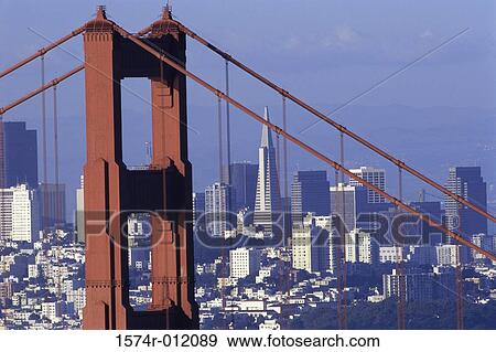 Golden Gate Bridge San Francisco California USA View Large Photo Image Stock Photo - Golden Gate Bridge San Francisco California USA. Fotosearch