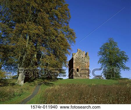 Greenknowe Tower Near Gordon Scotland View Large Photo Image Stock Image - Greenknowe Tower Near Gordon Scotland. Fotosearch