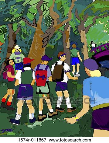 Hikers Trail 2002 Diana Ong (b. 1940/Chinese-American) Computer graphics View Large Photo Image Stock Photo - Hikers Trail 2002 Diana Ong (b. 1940/Chinese-American) Computer graphics. Fotosearch