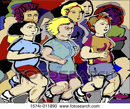 Marathon Runners 2003 Diana Ong (b. 1940 Chinese-American) Computer graphics View Large Photo Image Stock Image - Marathon Runners 2003 Diana Ong (b. 1940 Chinese-American) Computer graphics. Fotosearch