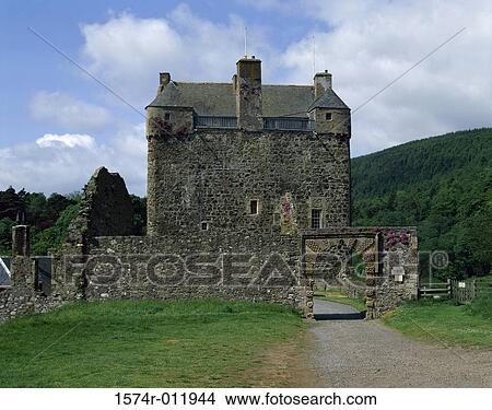 Picture - Neidpath Castle Peebles Scotland. Fotosearch