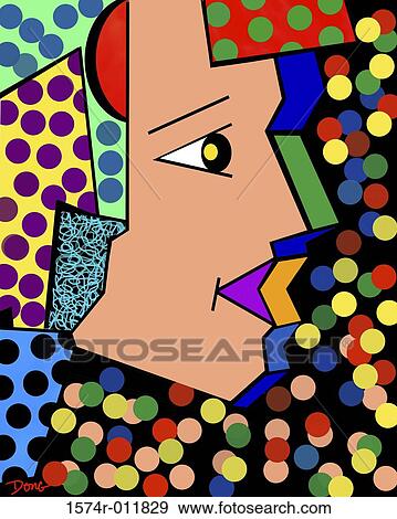 Polka Dotted Profile 2001 Diana Ong (b. 1940/Chinese-American) Computer graphics View Large Photo Image Stock Photo - Polka Dotted Profile 2001 Diana Ong (b. 1940/Chinese-American) Computer graphics. Fotosearch