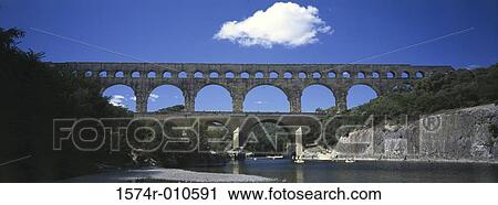 Stock Image - Pont du Gard France. Fotosearch