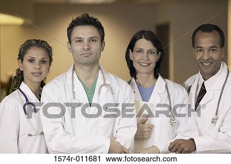 Portrait of a group of doctors View Large Photo Image Stock Image - Portrait of a group of doctors. Fotosearch