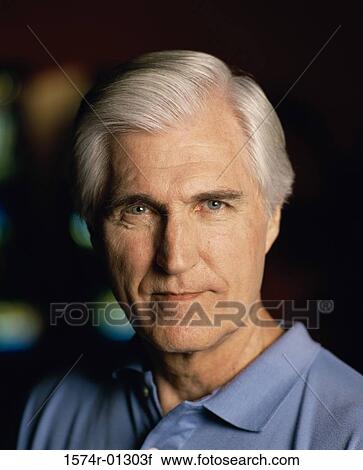 Stock Image - Portrait of a senior man. Fotosearch