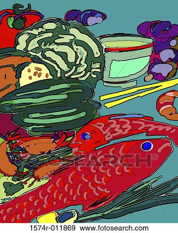 Redfish Still Life 2002 Diana Ong (b. 1940/Chinese-American) Computer graphics View Large Photo Image Stock Photo - Redfish Still Life 2002 Diana Ong (b. 1940/Chinese-American) Computer graphics. Fotosearch