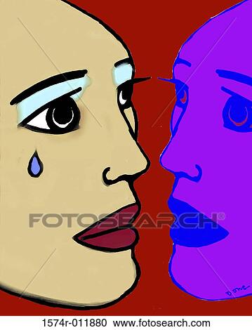 Stock Image - Teardrop 2003 Diana Ong (b. 1940/Chinese-American) Computer graphics. Fotosearch