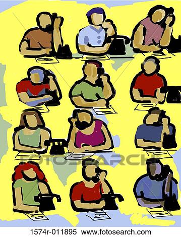 Telemarketers II 2003 Diana Ong (b. 1940 Chinese-American) Computer graphics View Large Photo Image Stock Photography - Telemarketers II 2003 Diana Ong (b. 1940 Chinese-American) Computer graphics. Fotosearch