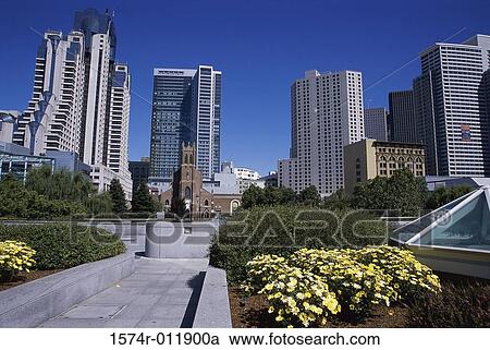 Yerba Buena Gardens San Francisco California USA View Large Photo Image Stock Image - Yerba Buena Gardens San Francisco California USA. Fotosearch