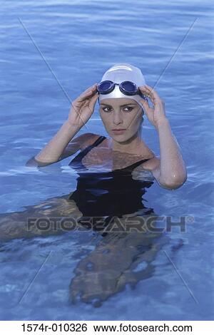 Young woman in water View Large Photo Image Stock Photograph - Young woman in water. Fotosearch
