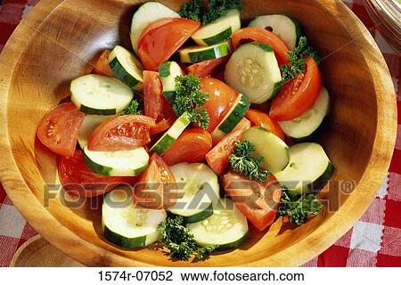 Stock Image - Bowl of mixed salad. Fotosearch