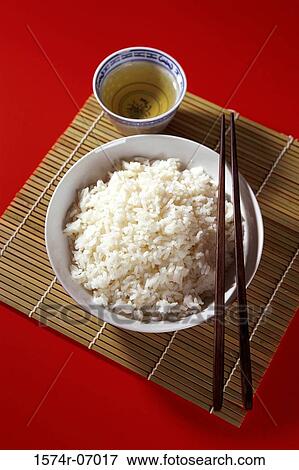 Bowl of rice with chopsticks View Large Photo Image Stock Photo - Bowl of rice with chopsticks. Fotosearch