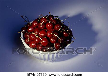 Cherries in a bowl View Large Photo Image Stock Image - Cherries in a bowl. Fotosearch