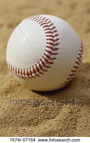 Picture - Close-up of a baseball. Fotosearch