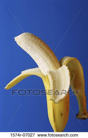 Close-up of a peeled banana View Large Photo Image Stock Photo - Close-up of a peeled banana. Fotosearch