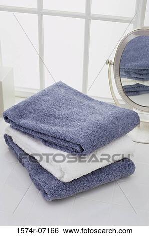 Pile of towels View Large Photo Image Stock Photograph - Pile of towels. Fotosearch