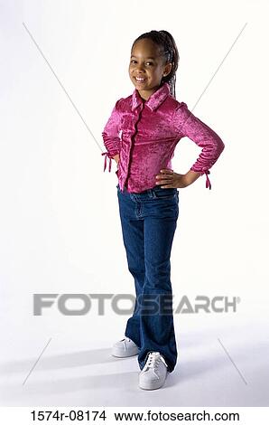 Picture - Portrait of a girl posing. Fotosearch