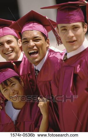 Portrait of three male graduates and a female graduate View Large Photo Image Stock Image - Portrait of three male graduates and a female graduate. Fotosearch